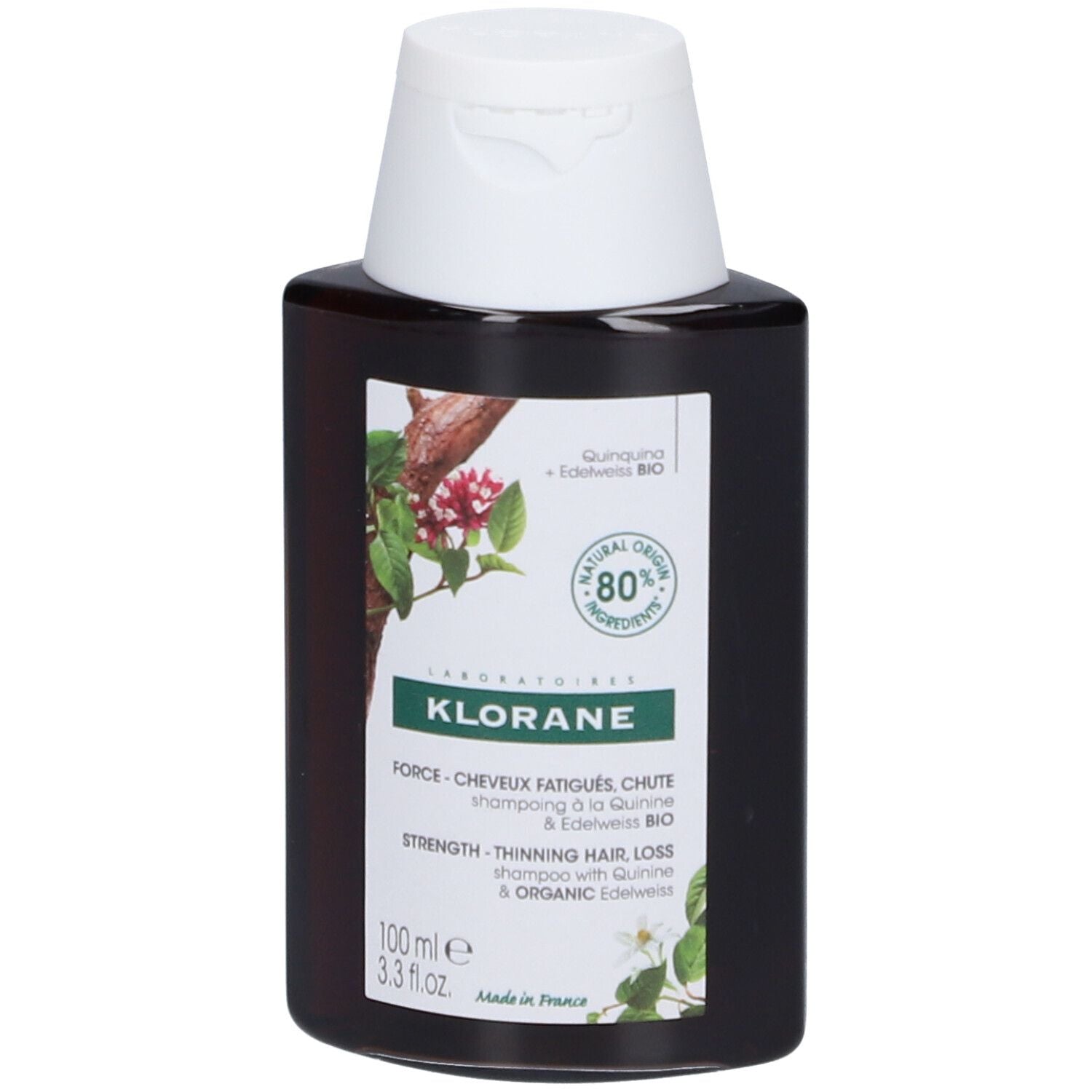 KLORANE QUININE AND EDELWEISS BIO hair loss shampoo 400 ml