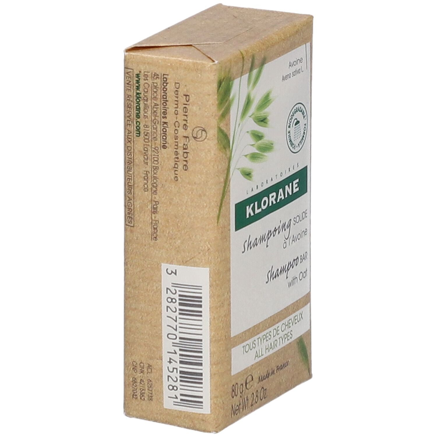 KLORANE OAT MILK solid shampoo 80 gr