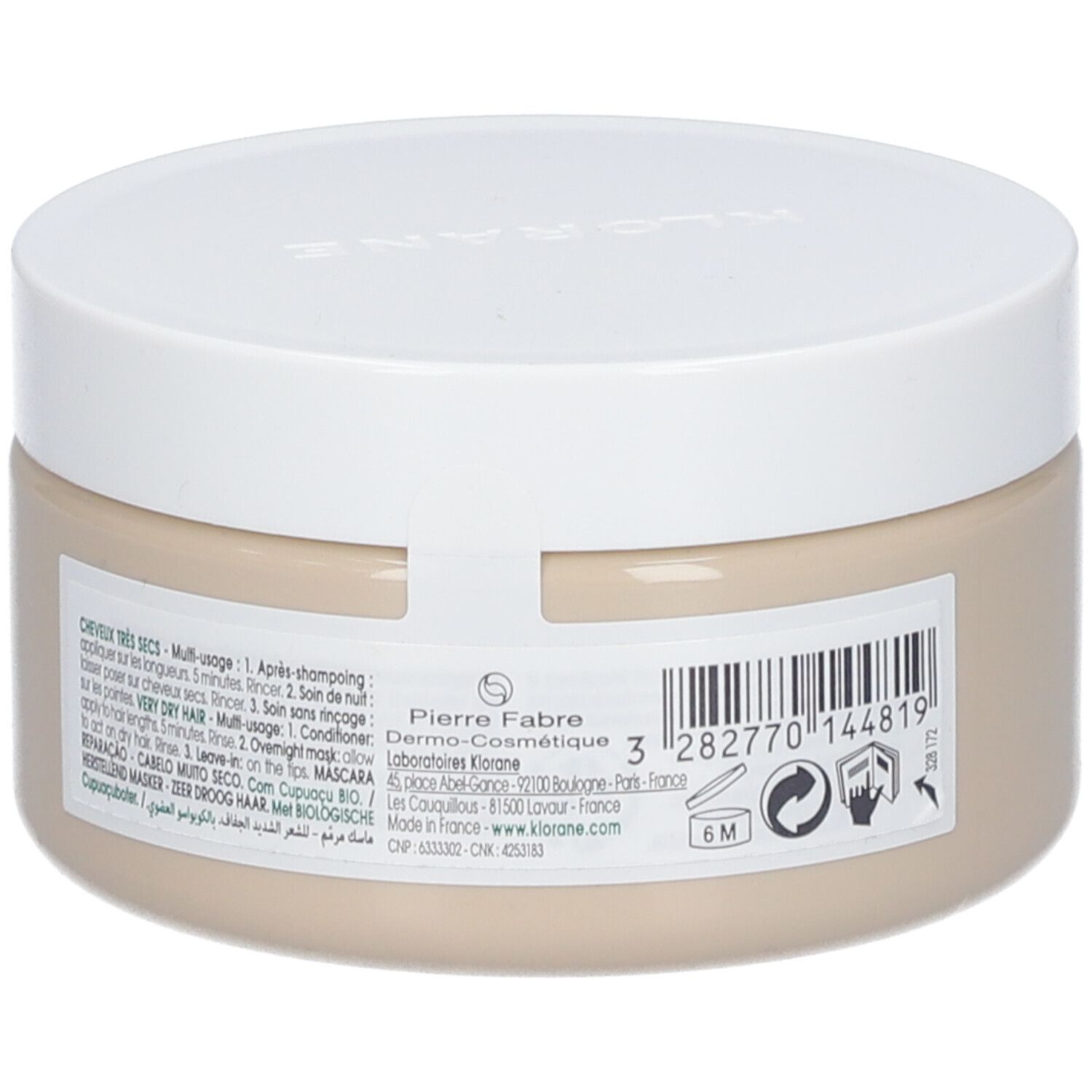 KLORANE AL CUPUAÇU BIO repairing mask for very dry hair 150 ml