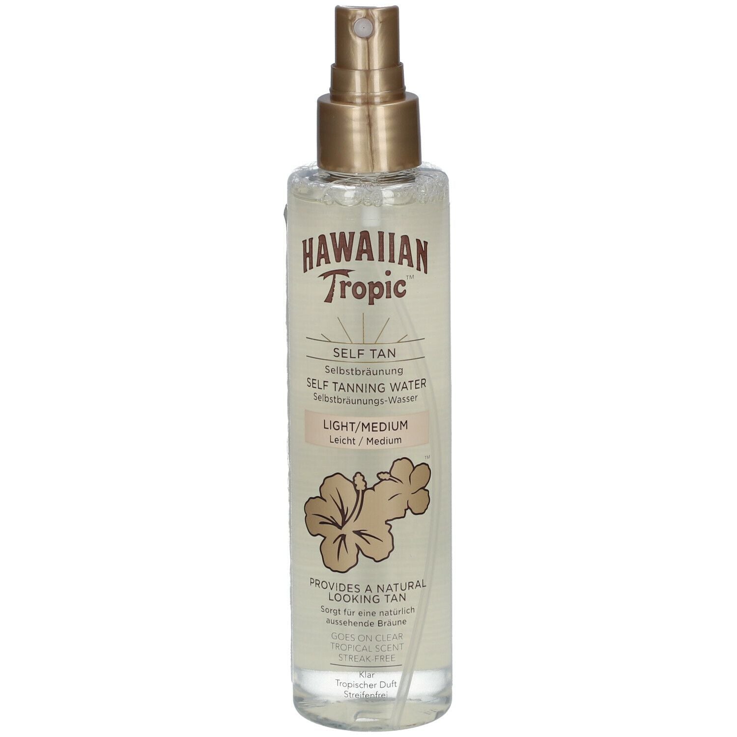 HAWAIIAN TROPIC SELF-TANNING WATER light-medium 190 ml