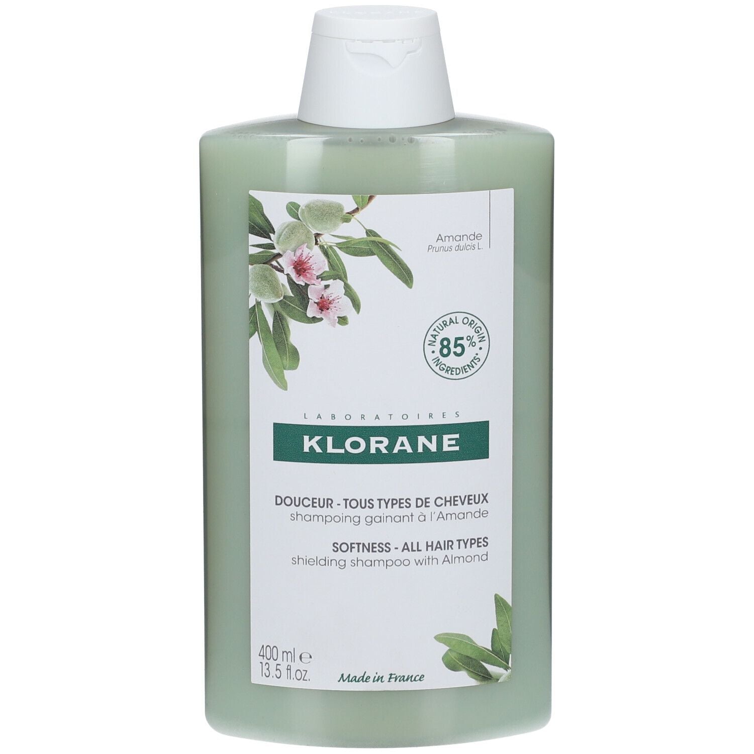 KLORANE A LA ALMENDRA softness and tone shampoo 400 ml