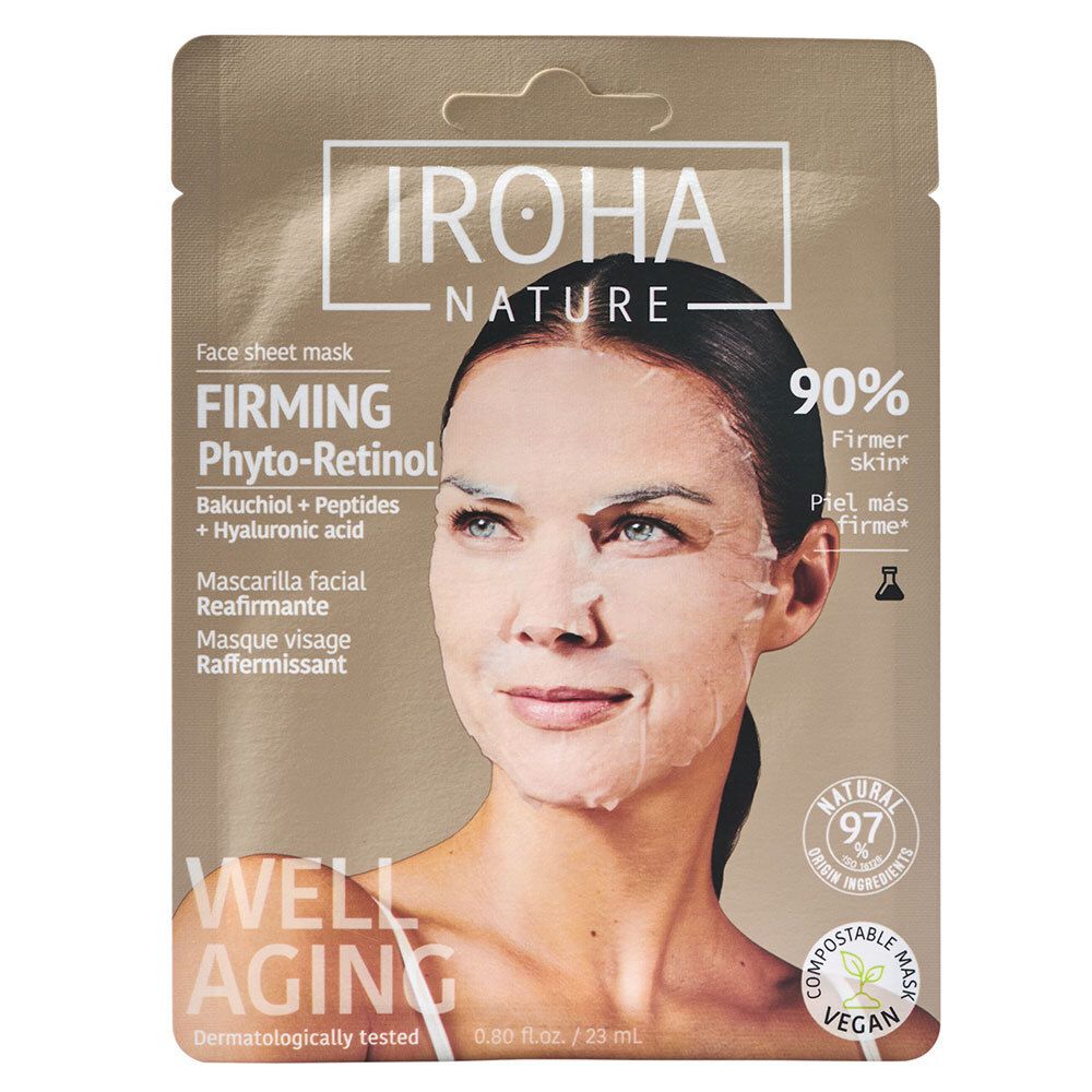 IROHA FIRMING & ANTI-AGE backuchiol & peptides firming face mask 23 ml