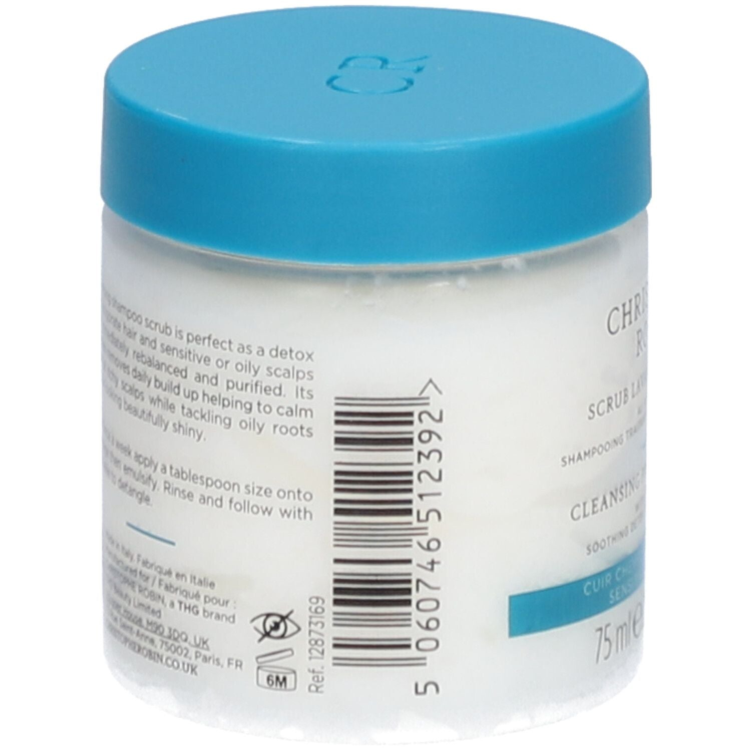 CHRISTOPHE ROBIN CLEANSING purifying scrub with sea salt 75 ml