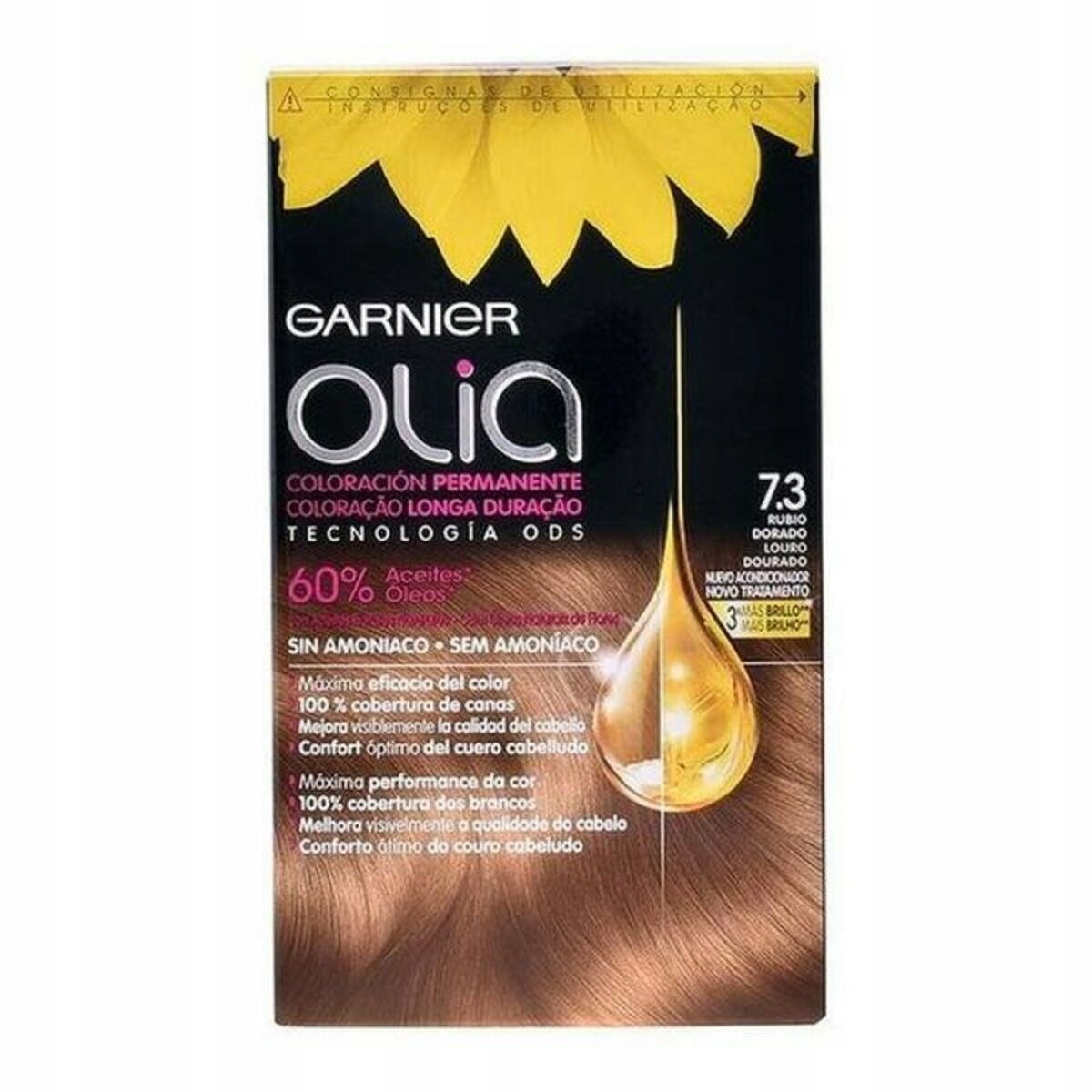 GARNIER OLIA coloración permanente #7,3-golden dark blonde 1 u