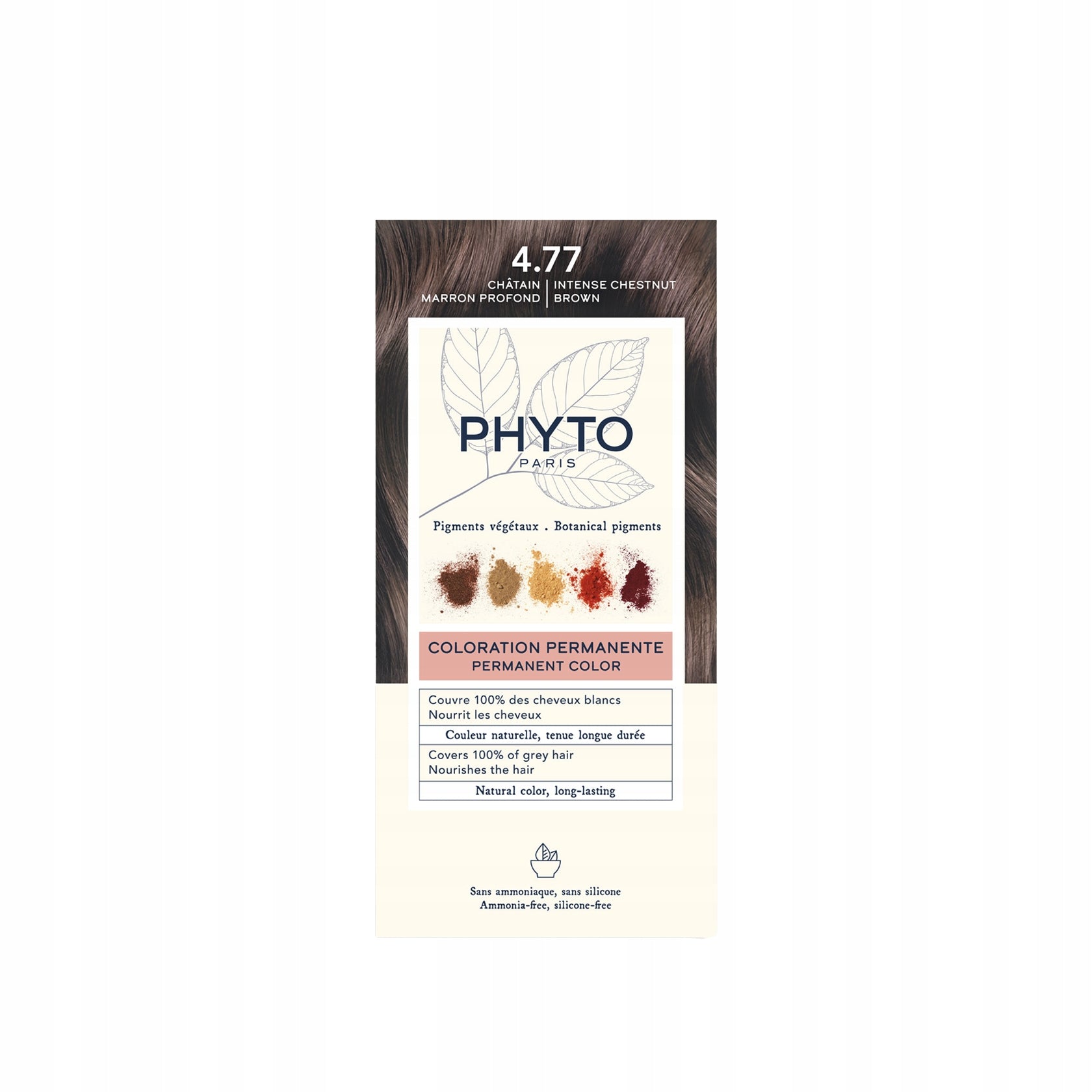 PHYTOCOLOR #4.77-castaño marrón intenso 4 u