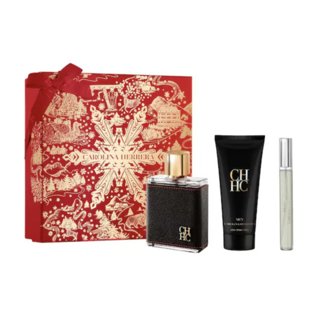 CAROLINA HERRERA CH MEN CASE 3 pcs