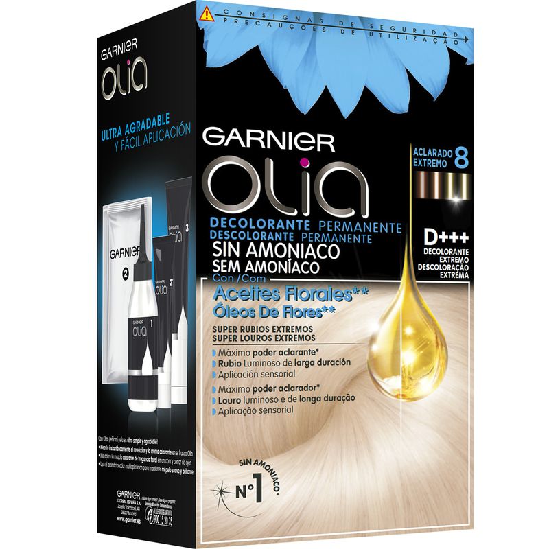 GARNIER OLIA decolorante permanente sin amoniaco #8-aclarado extremo 1 u