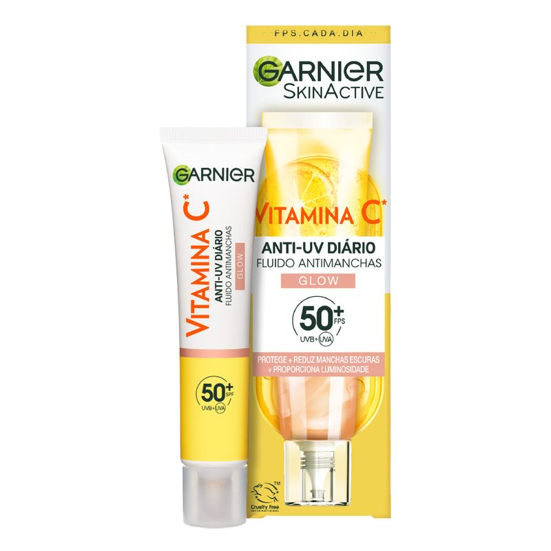 GARNIER VITAMIN C anti-spot fluid SPF50+ #glow 40 ml