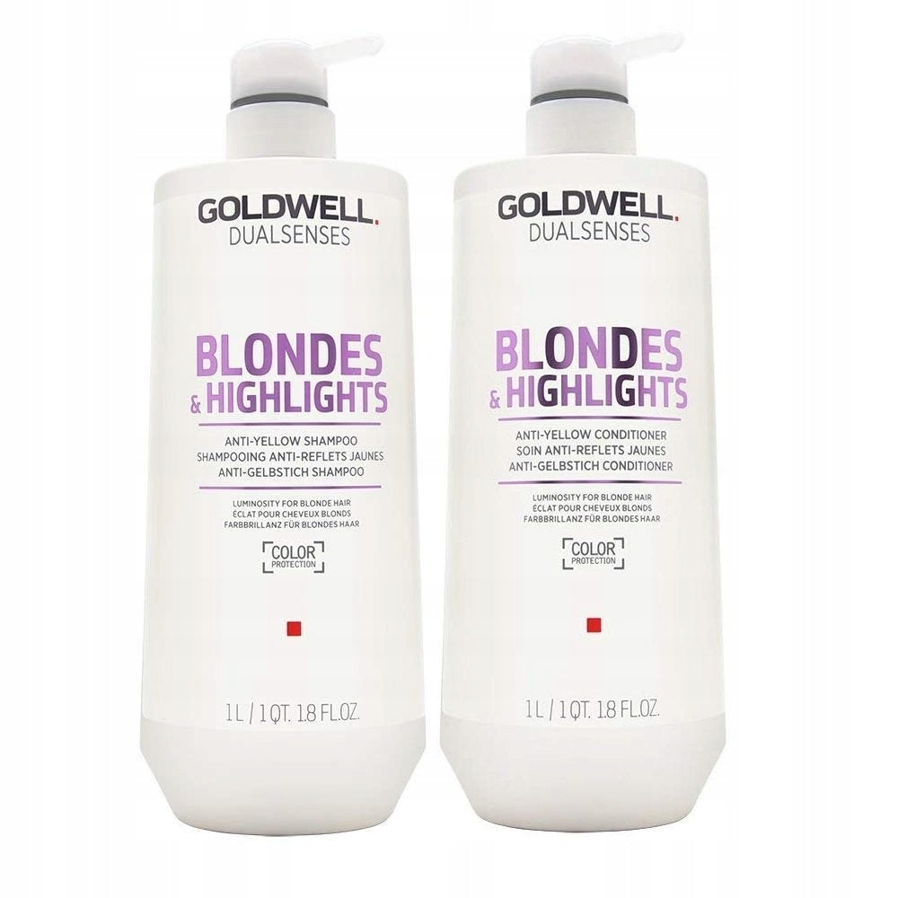 GOLDWELL BLONDES &amp; HIGHLIGHTS anti-yellow shampoo 1000 ml