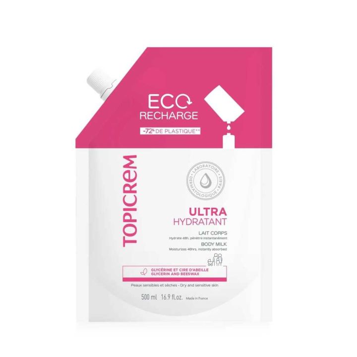 TOPICREM UH ultra moisturizing body milk refill 500 ml