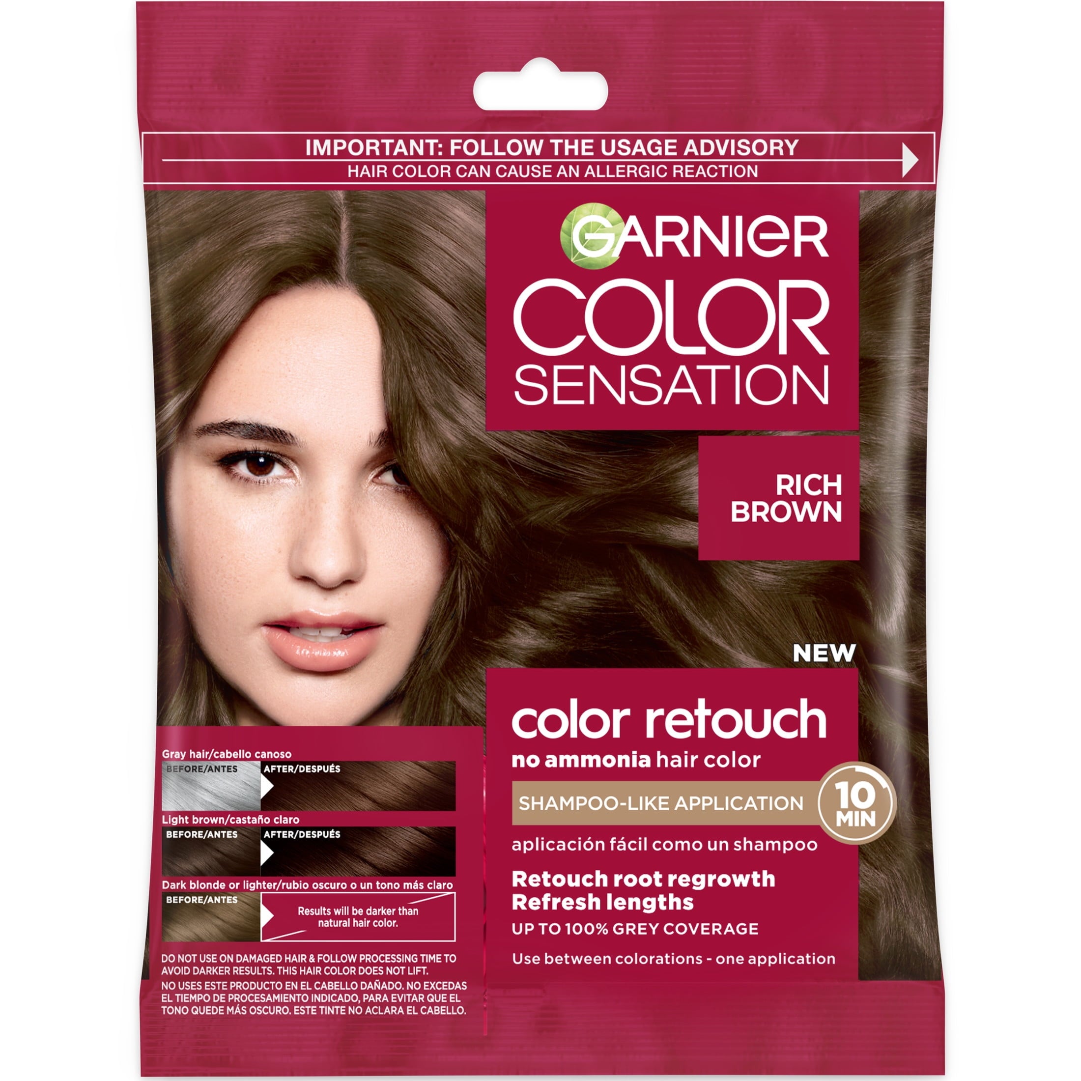 GARNIER COLOR SENSATION tone on tone color shampoo #3.0-dark brown 1 u