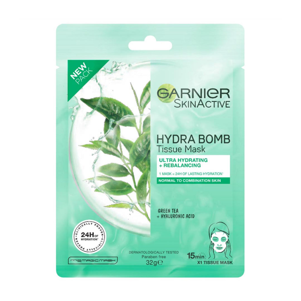 GARNIER SKINACTIVE HYDRABOMB mascarilla facial hidratante calmante pieles secas-sensibles 1 u