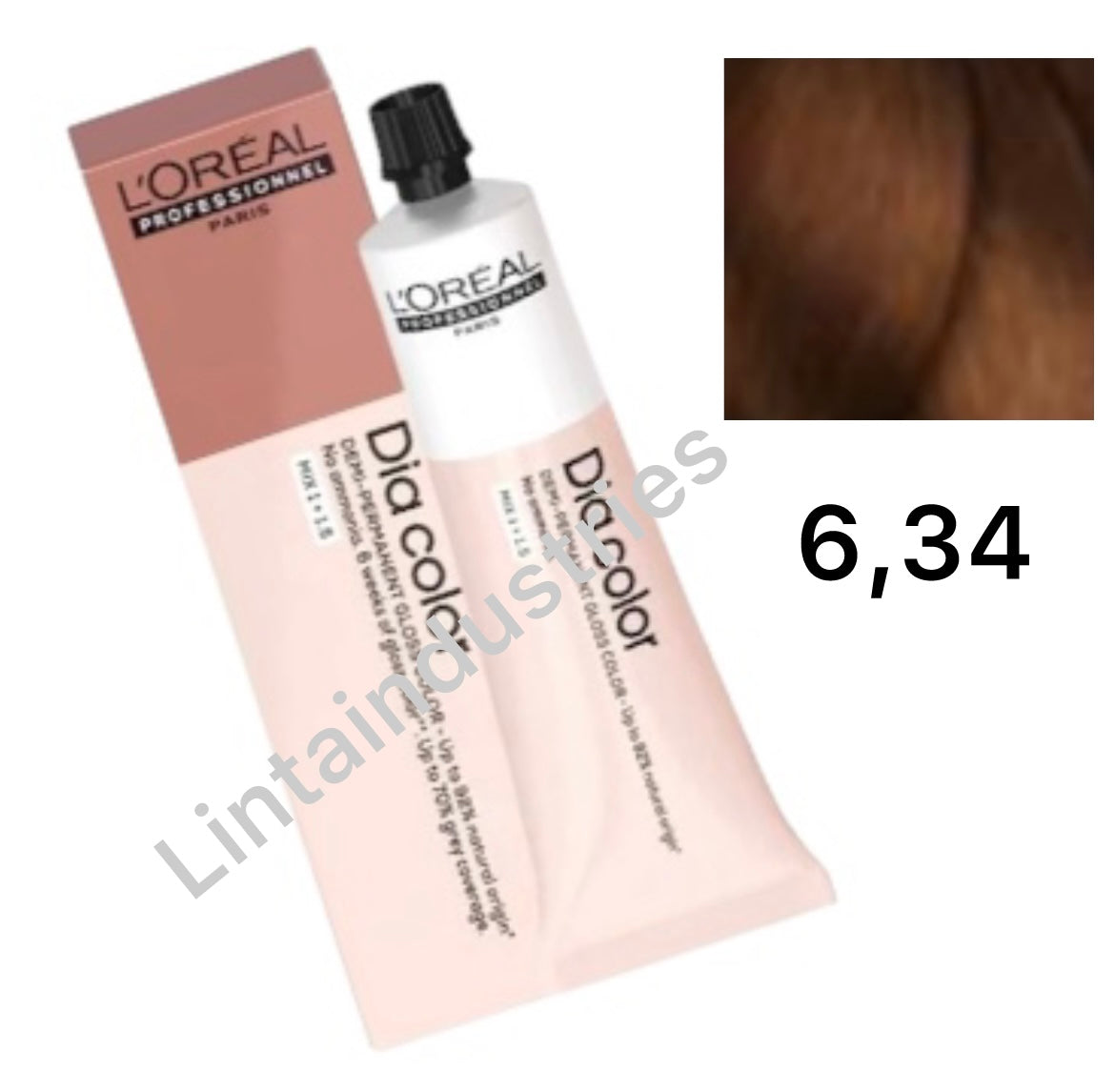 L'ORÉAL PROFESSIONNEL PARIS DIA COLOR demi-permanent coloration without ammonia #6.34 60 ml