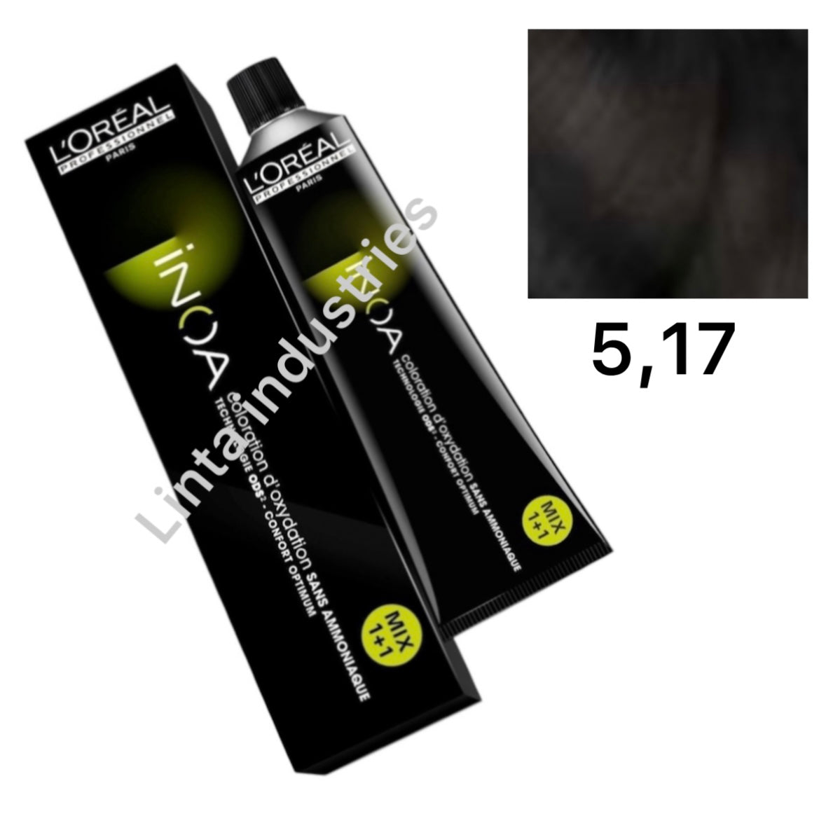 L'ORÉAL PROFESSIONNEL PARIS INOA no ammonia permanent color #5.17 60 gr