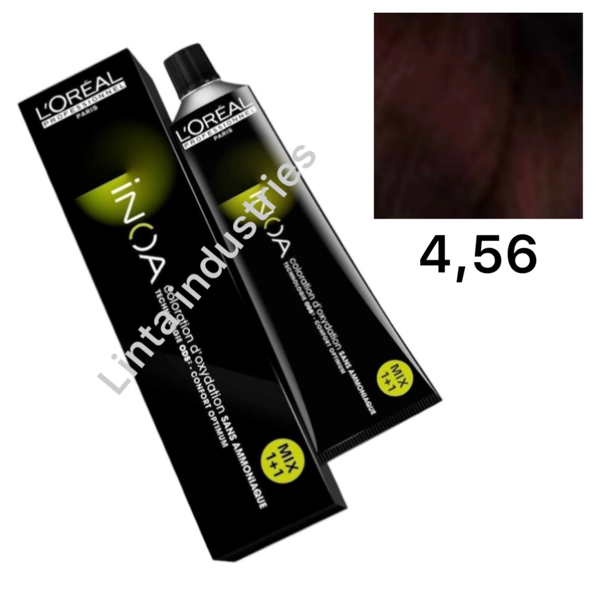 L'ORÉAL PROFESSIONNEL PARIS INOA no ammonia permanent color #4.56 60 gr