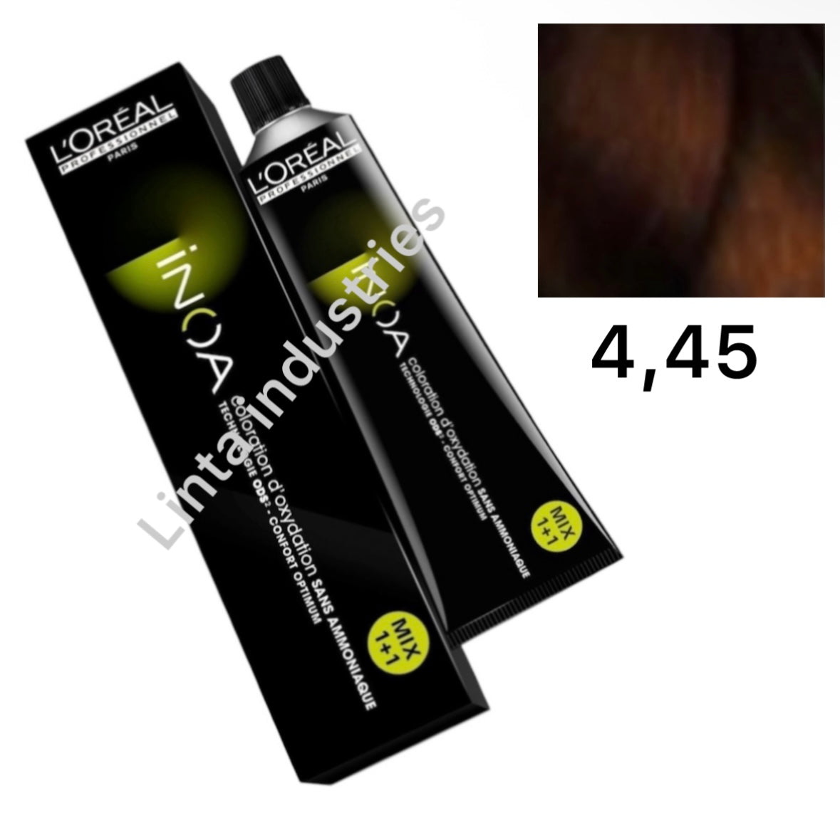 L'ORÉAL PROFESSIONNEL PARIS INOA no ammonia permanent color #4.45 60 gr