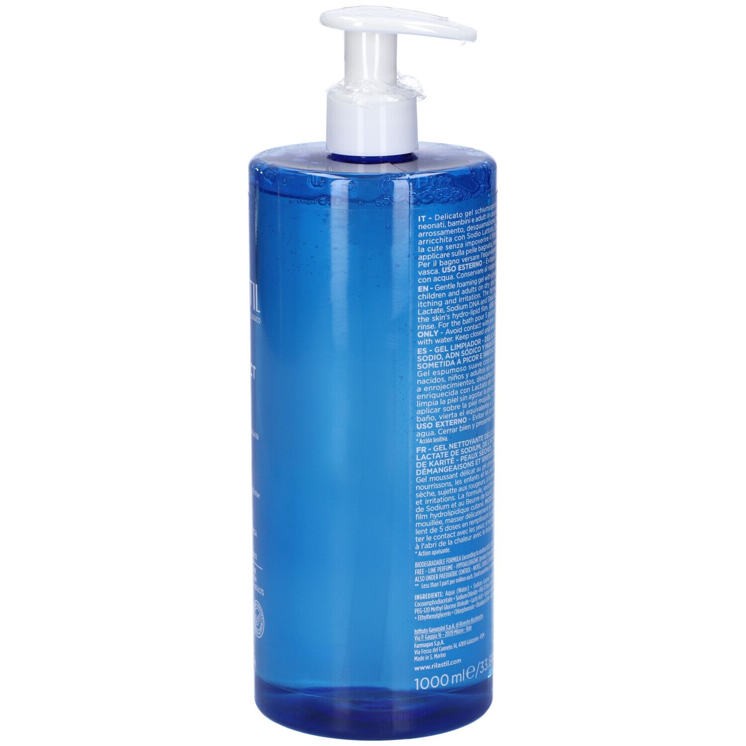 RILASTIL XEROLACT gentle and protective cleansing gel 1000 ml