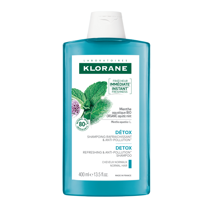 KLORANE A LA MINT BIO detox shampoo for normal hair 400 ml