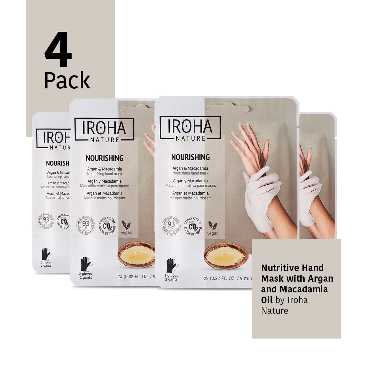 IROHA ARGAN & MACADAMIA nourishing hand mask 1 u