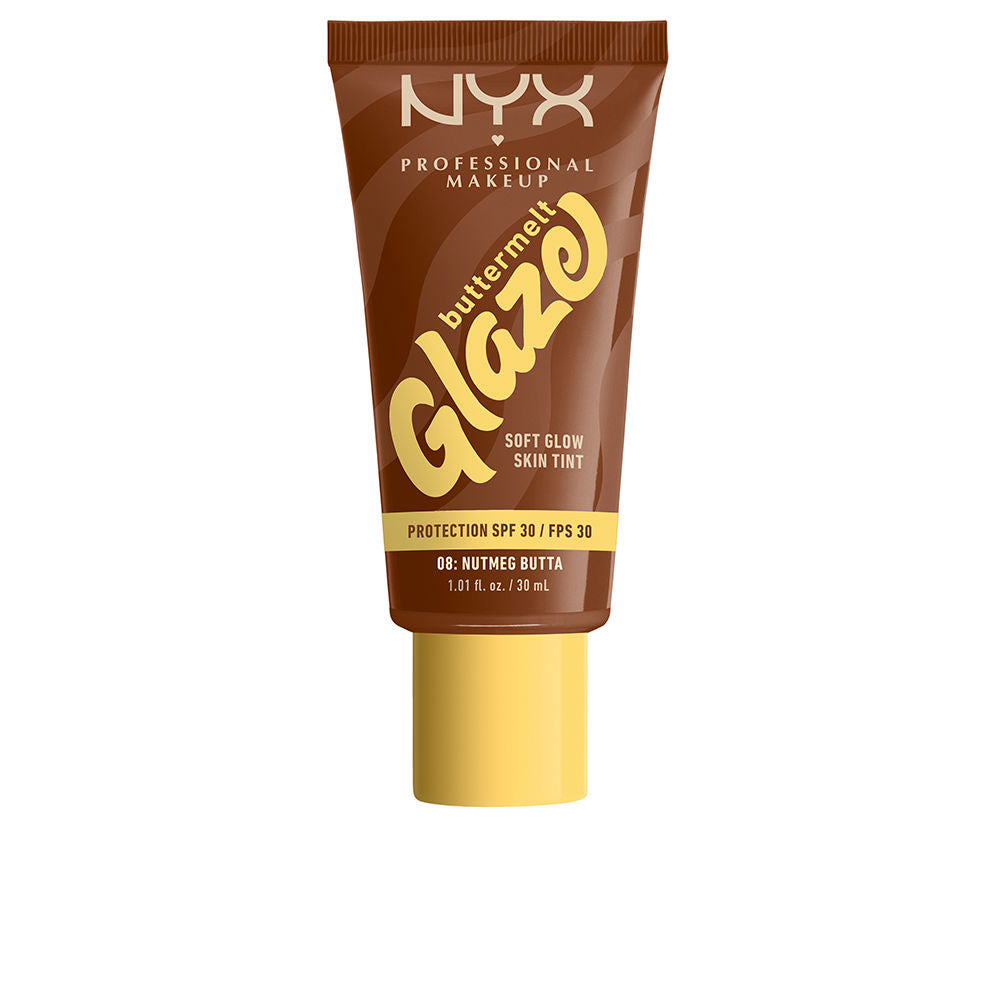 NYX PROFESSIONAL MAKE UP BUTTERMELT GLAZE sunscreen tint + SPF30 #08-Nutmeg Butta 30 ml