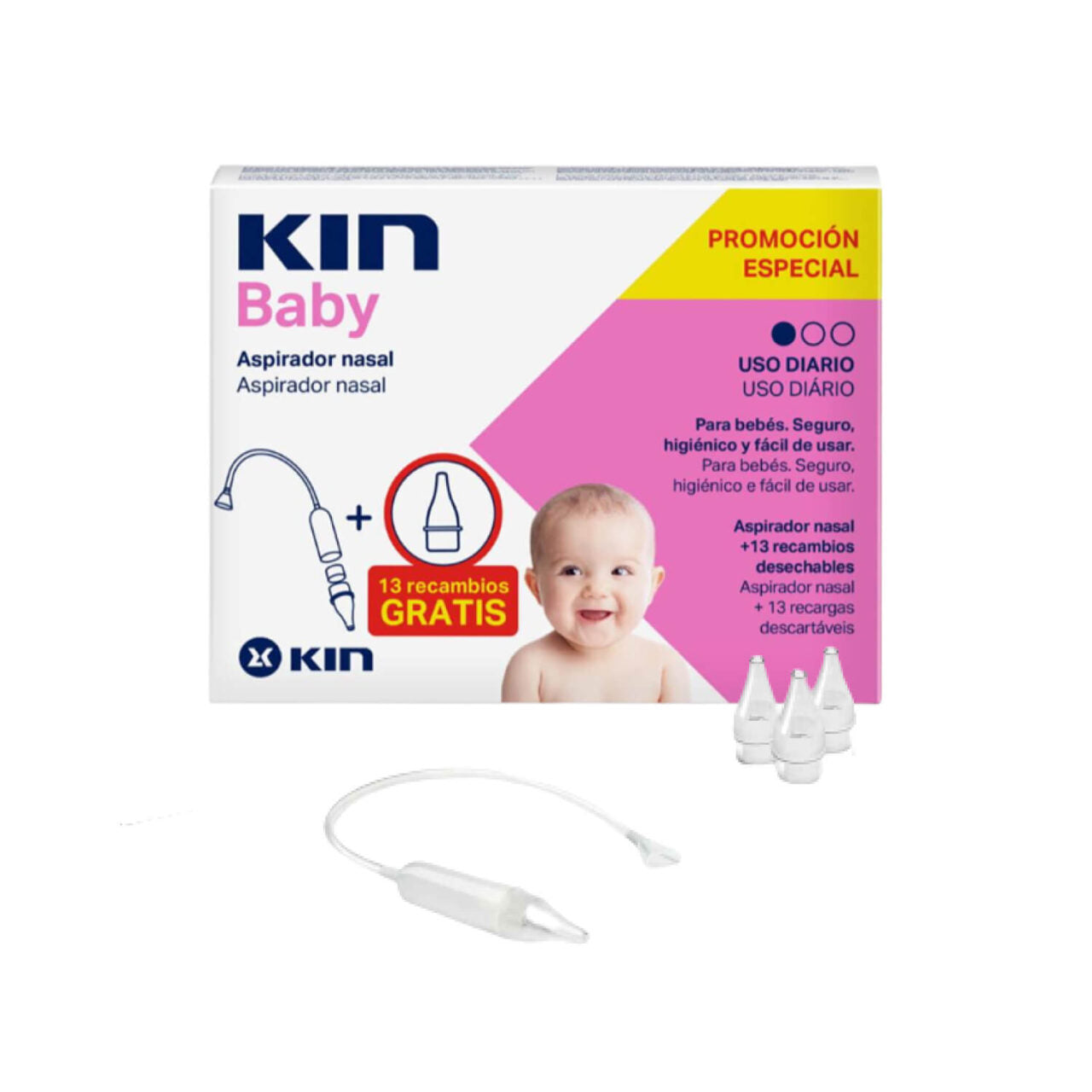 KIN BABY nasal aspirator + refill 2 units
