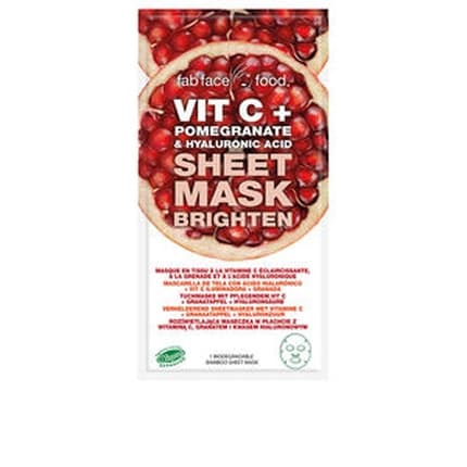 7TH HEAVEN FAB FACE FOOD VIT C + POMEGRANATE & HYALURONIC ACID mascarilla de tela 1 u