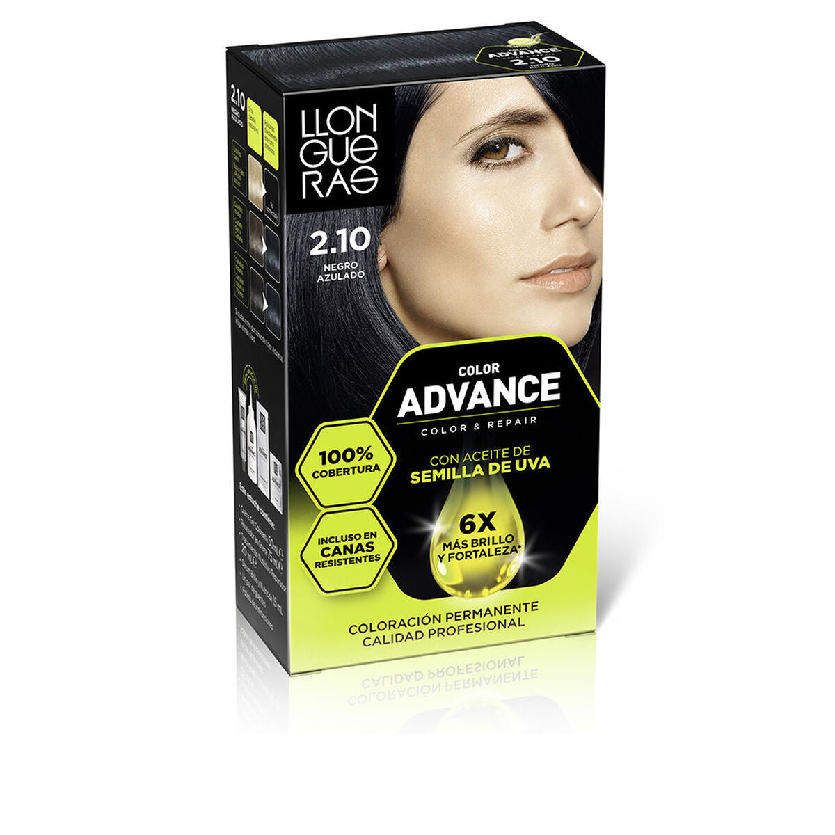 LLONGUERAS COLOR ADVANCE #2,10-negro azulado 1 u