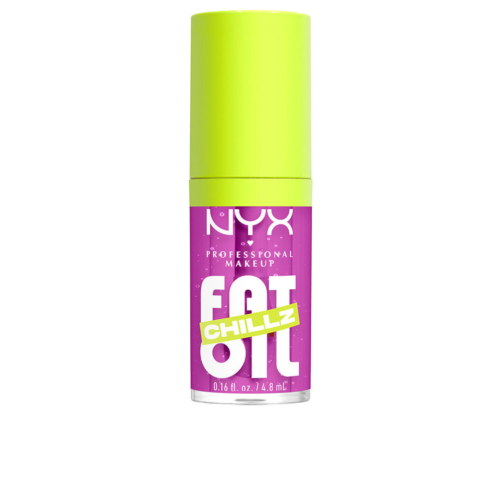 NYX PROFESSIONAL MAKE UP FAT OIL CHILLZ Lip Gloss #Strawberry Slush 4.8 ml