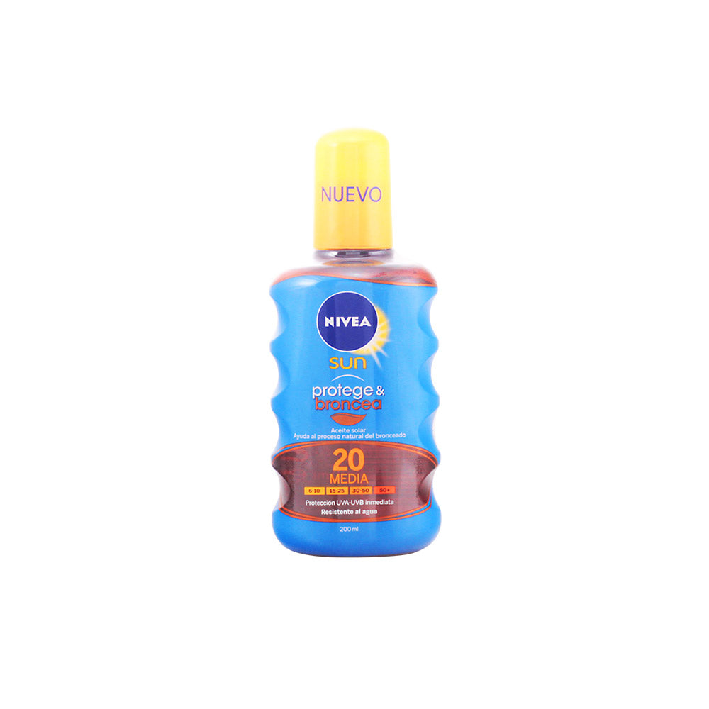 NIVEA SUN PROTECTS&amp;TANS oil SPF20 200 ml