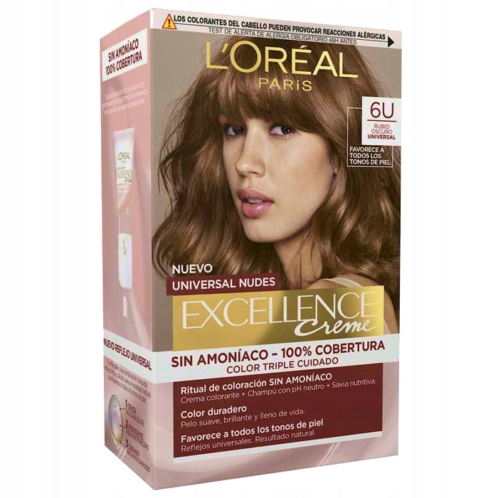 L'ORÉAL PARIS EXCELLENCE NUDES dye #6u-dark blonde 5 u