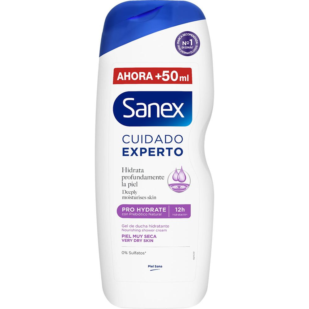 SANEX PRO HYDRATE shower gel for very dry skin 600 ml