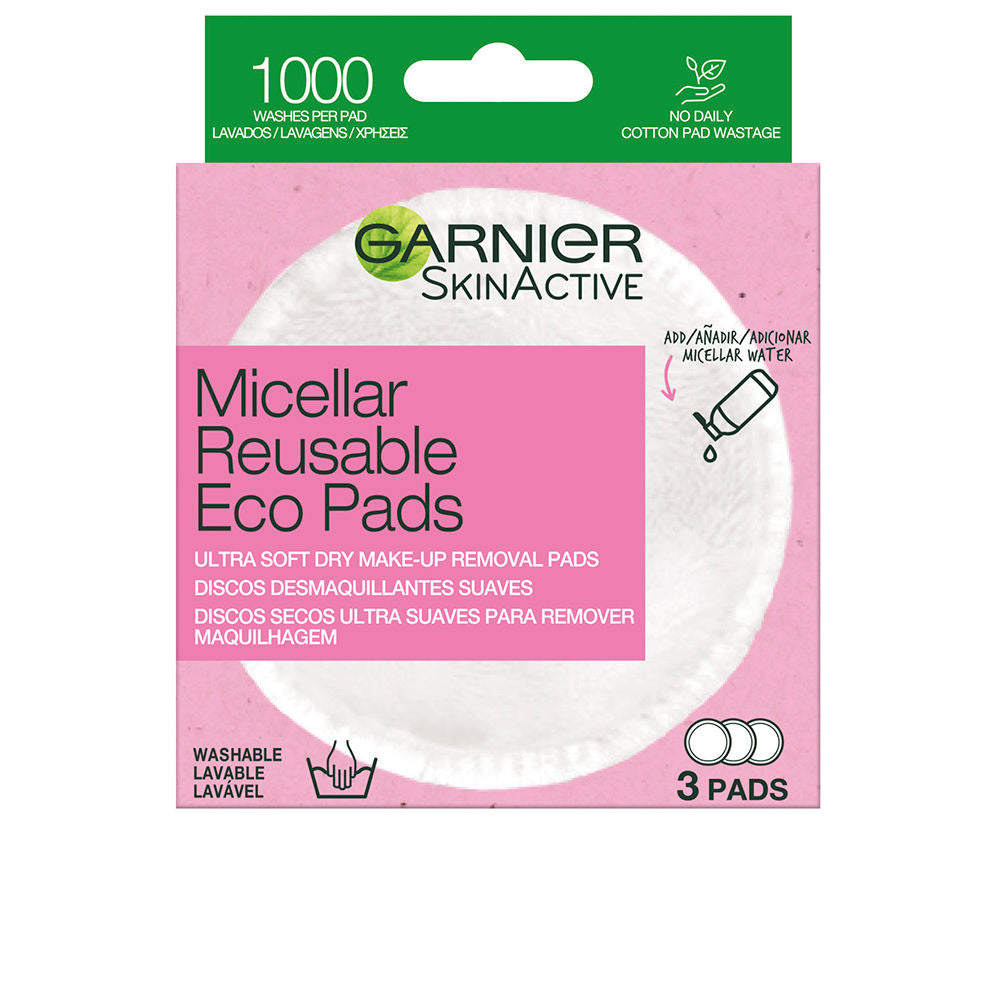 GARNIER SKINACTIVE soft washable makeup remover pads 3 units