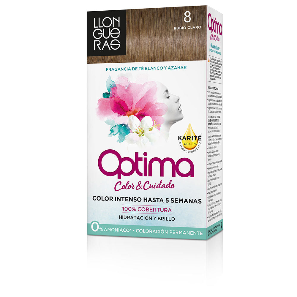 LLONGUERAS OPTIMA hair colour #8-light blond 1 u