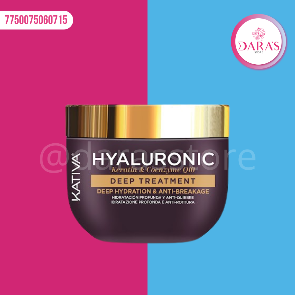 KATIVA HYALURONIC keratin &amp; coenzyme Q10 deep treatment 300 ml