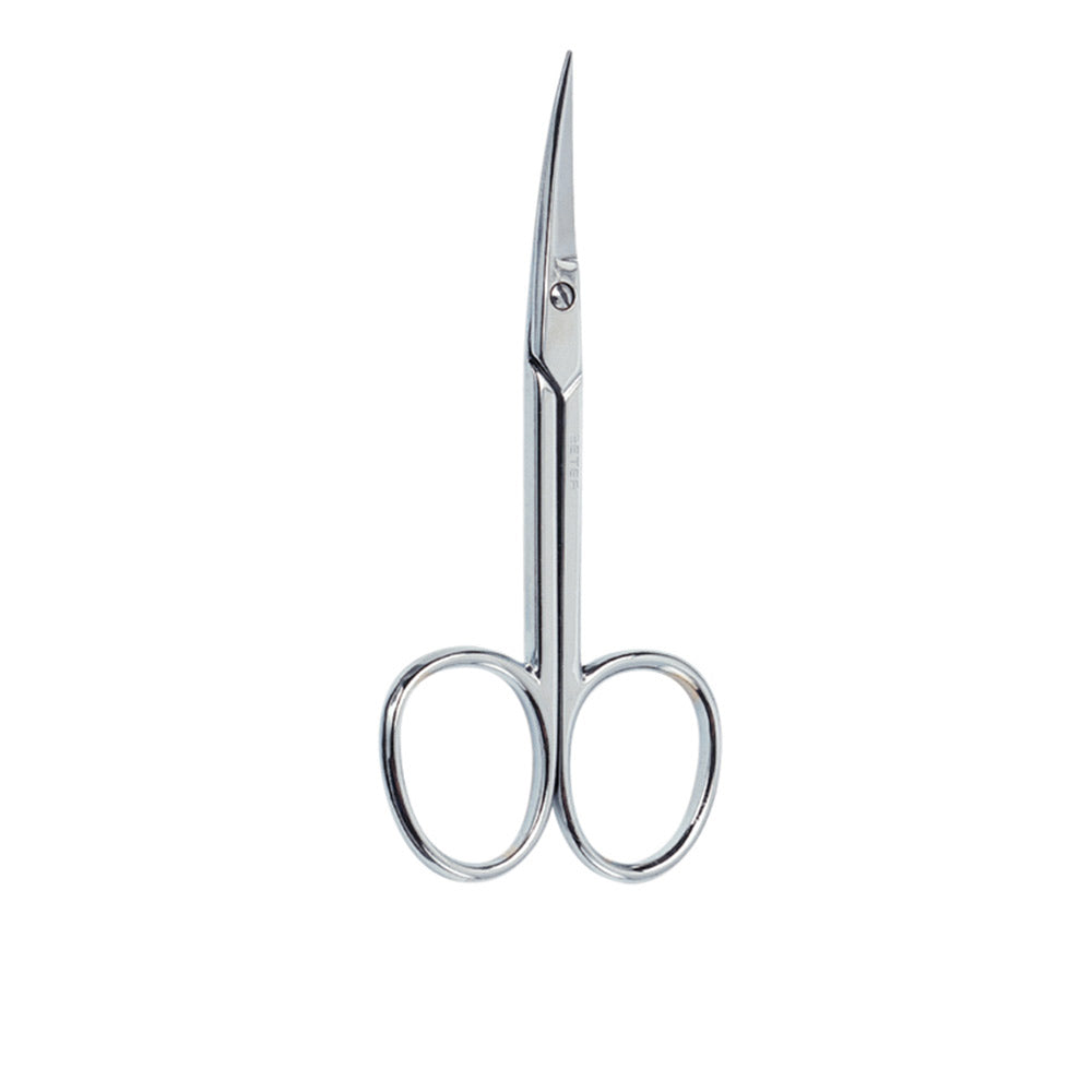 BETER Curved chrome manicure scissors, 1 pc