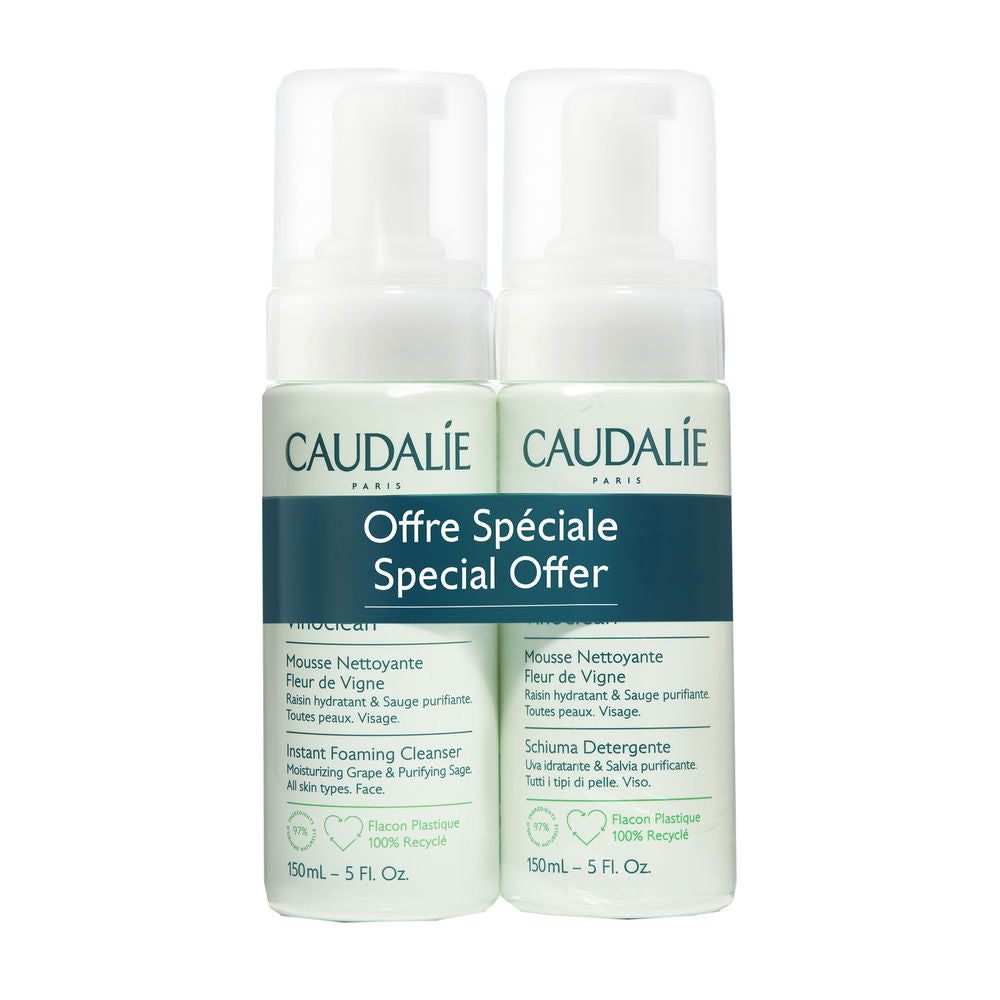 CAUDALIE VINOCLEAN cleansing foam pack 2 x 150 ml