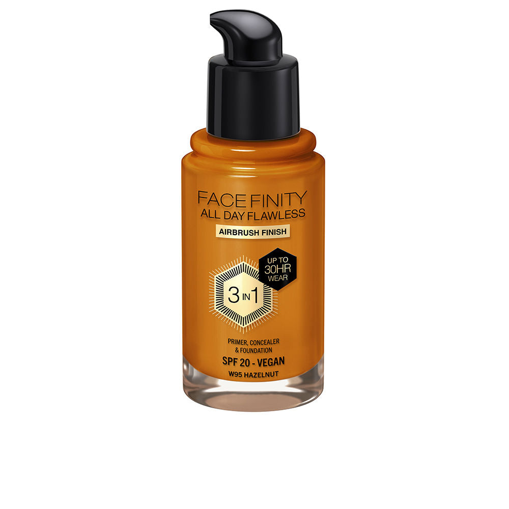 MAX FACTOR FACEFINITY ALL DAY FLAWLESS 3 IN 1 foundation #W95-hazelnut 30 ml