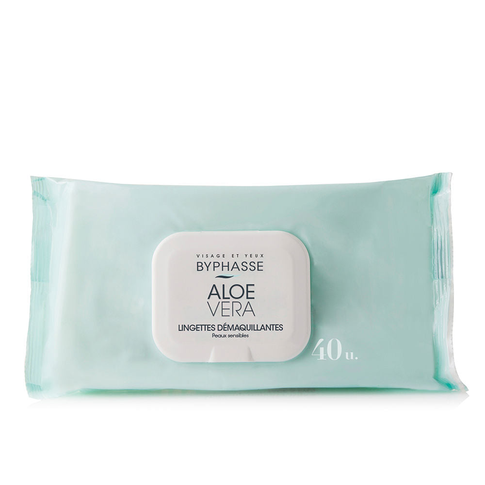 BYPHASSE MAKEUP REMOVAL WIPES aloe vera 40 units