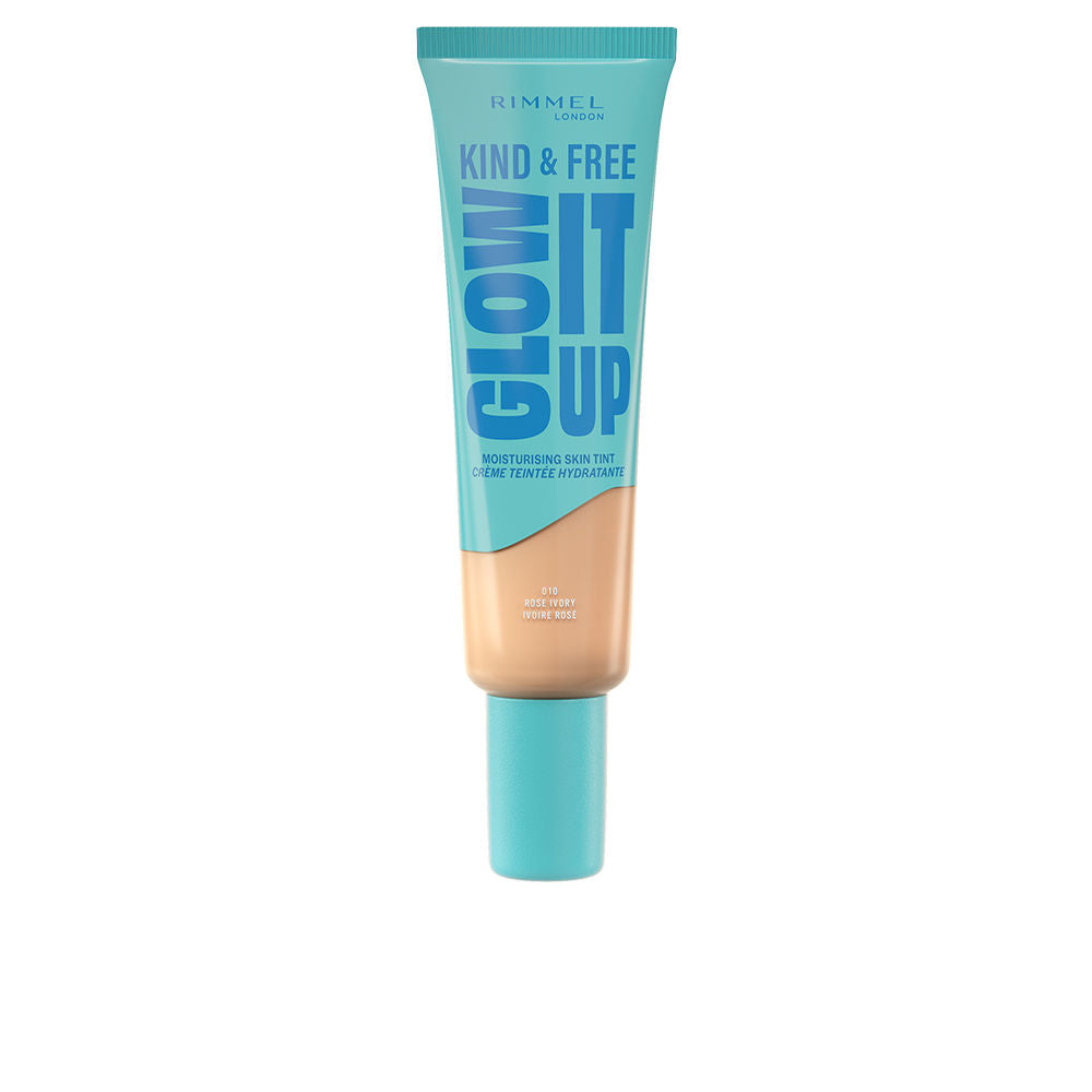 RIMMEL LONDON KIND &amp; FREE GLOW IT UP liquid foundation #010-Rose Ivory 30 ml