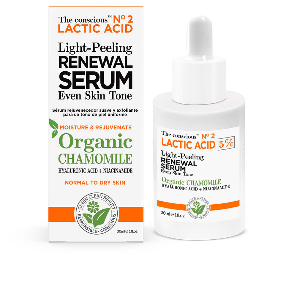 THE CONSCIOUS™ LACTIC ACID light peeling renewal serum organic chamomile 30 ml