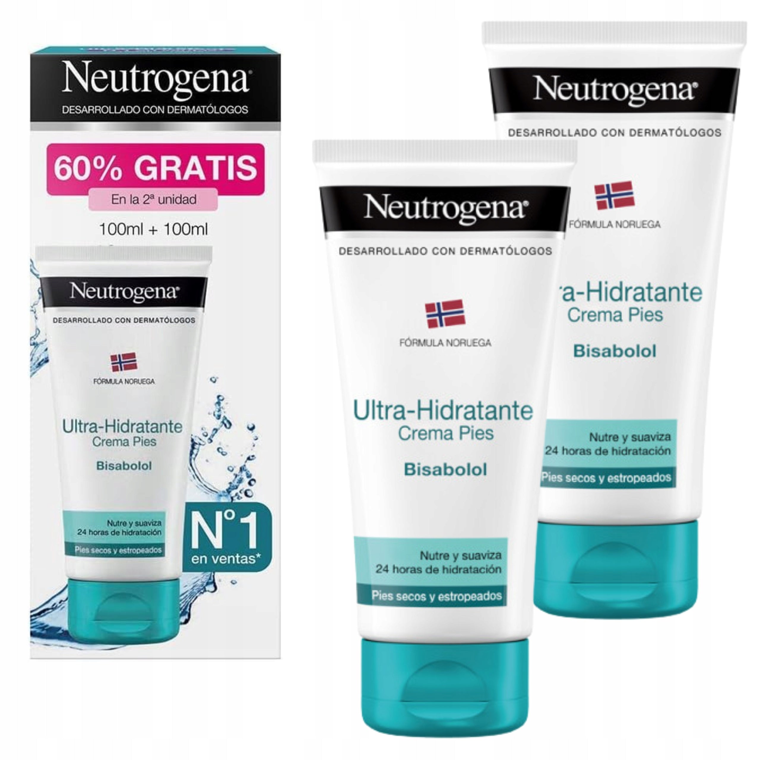 NEUTROGENA ULTRA-HYDRATING FOOT CREAM pack of 2 x 100 ml