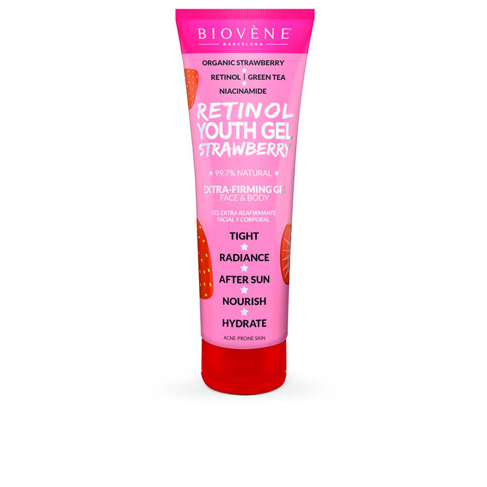 BIOVÈNE RETINOL YOUTH GEL STRAWBERRY extra-firming face & body 200 ml