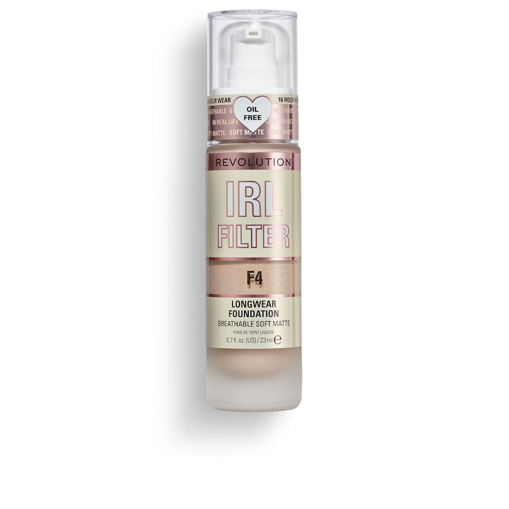 REVOLUTION MAKE UP IRL FILTER longwear foundation #F4 23ml