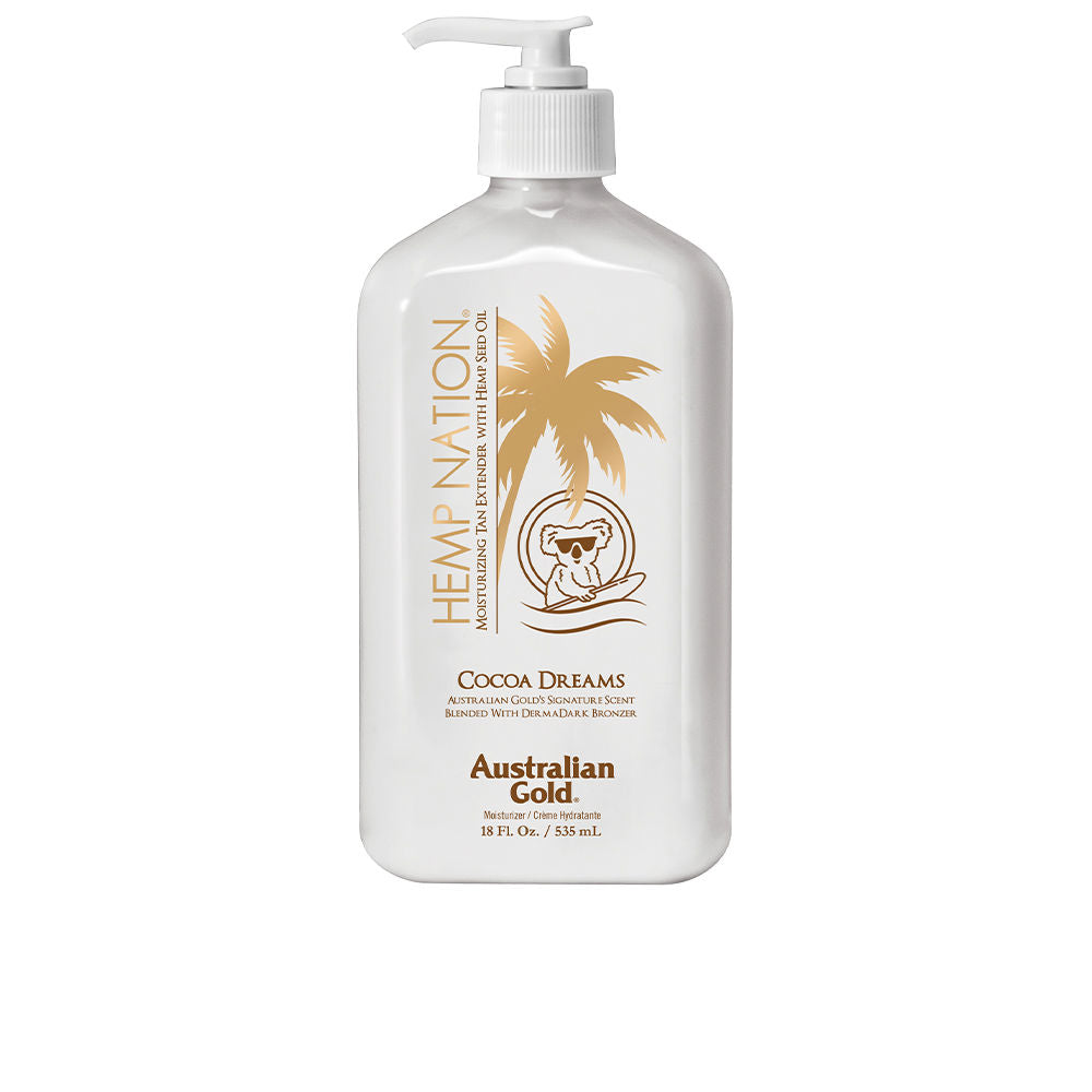AUSTRALIAN GOLD HEMP NATION COCOA moisturizer tan extend 535 ml