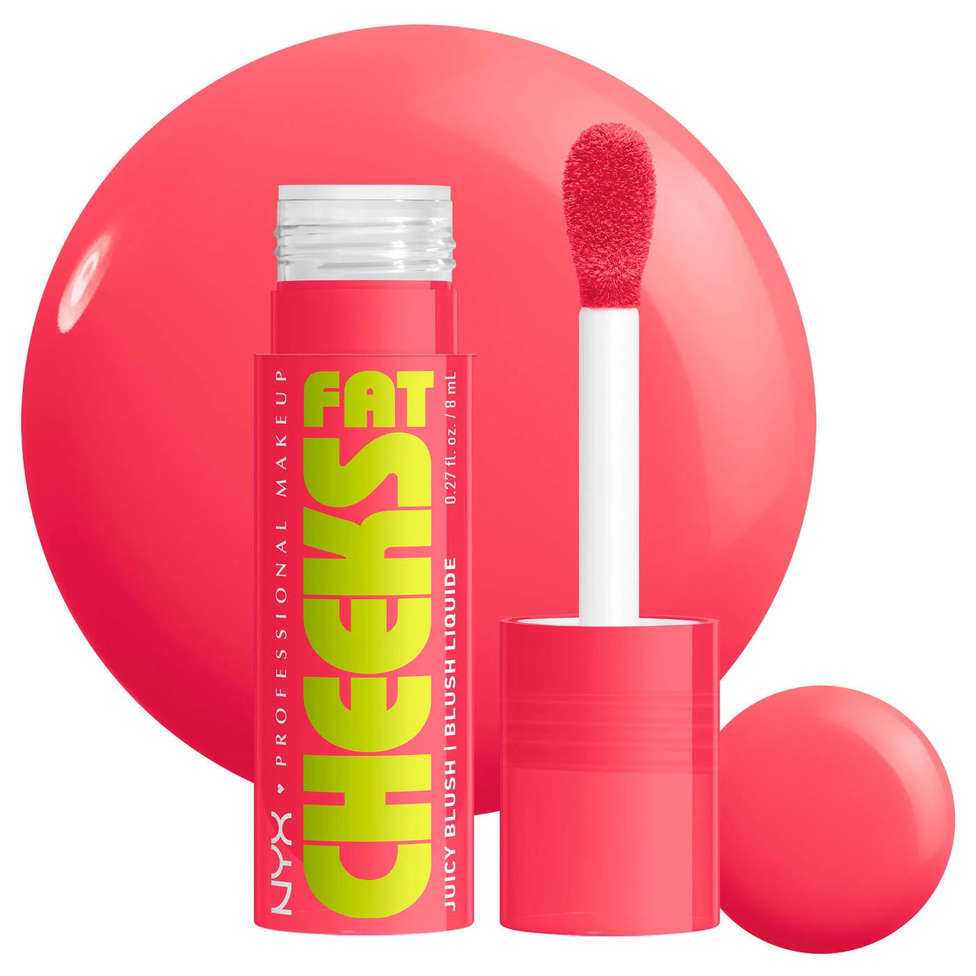NYX PROFESSIONAL MAKE UP FAT CHEEKS Hydrating Liquid Blush #06-Bouncin' Berry 8 ml