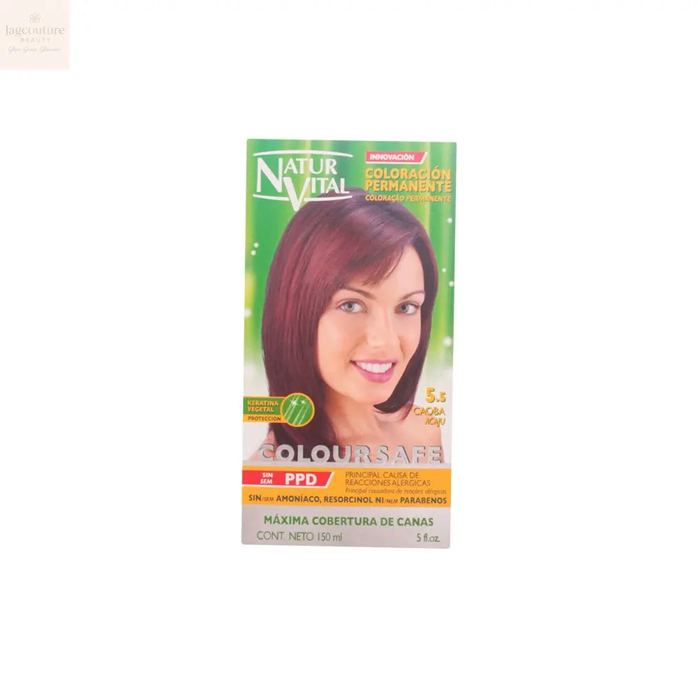 NATUR VITAL COLOURSAFE tinte permanente #5.5-caoba