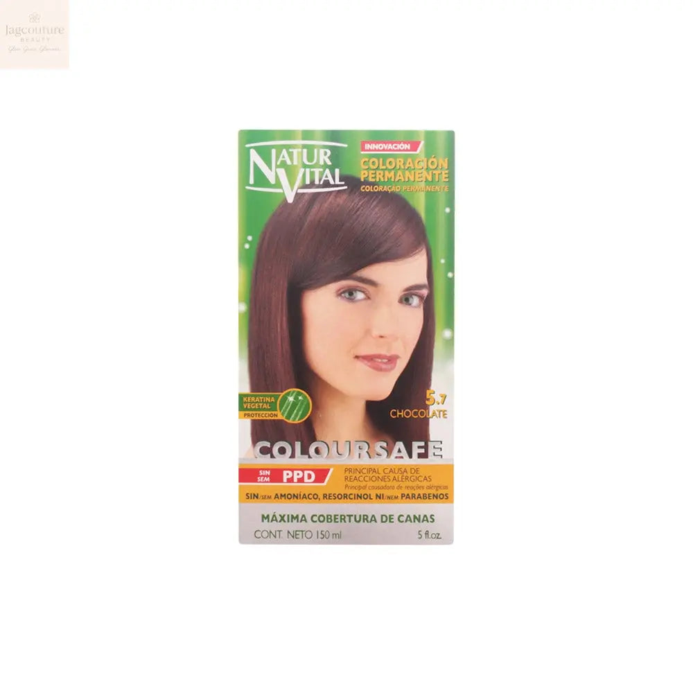 NATUR VITAL COLOURSAFE permanent dye #5.7-chocolate