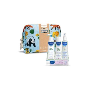 MUSTELA BABY-BOY JUNGLE TOILETRY BAG CASE 5 pcs