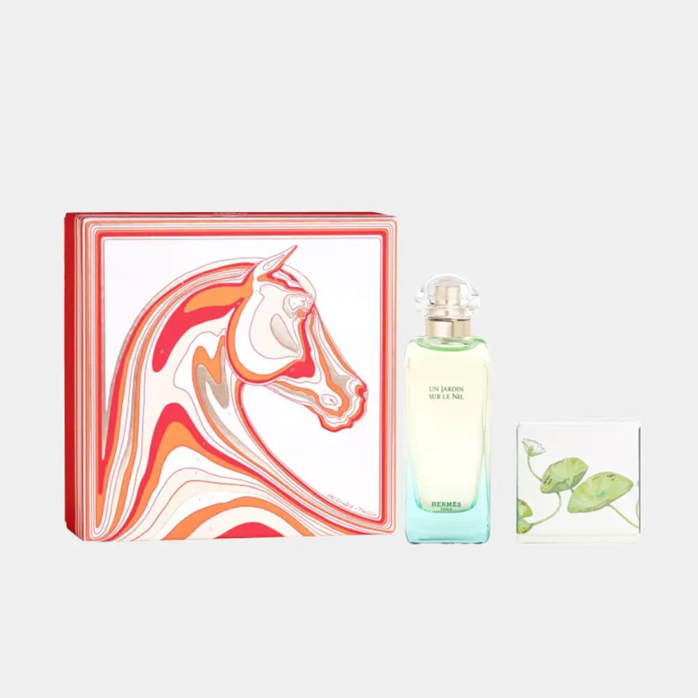 HERMÈS UN JARDIN SUR LE NIL CASE 2 pcs