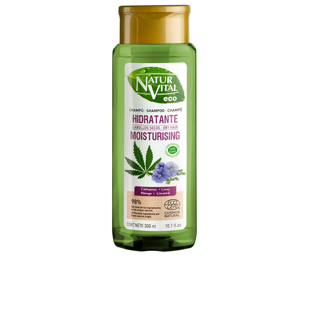 NATUR VITAL ECO MOISTURIZING hemp and flax shampoo 300 ml